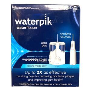 Waterpik Ultra Plus and Cordless Express Water Flosser Bundle